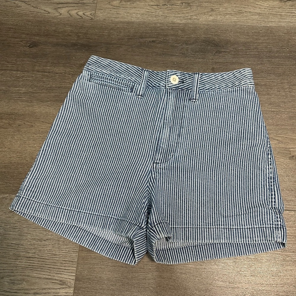 madewell stripped shorts size 26